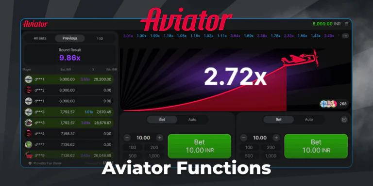 Aviator Game UI
